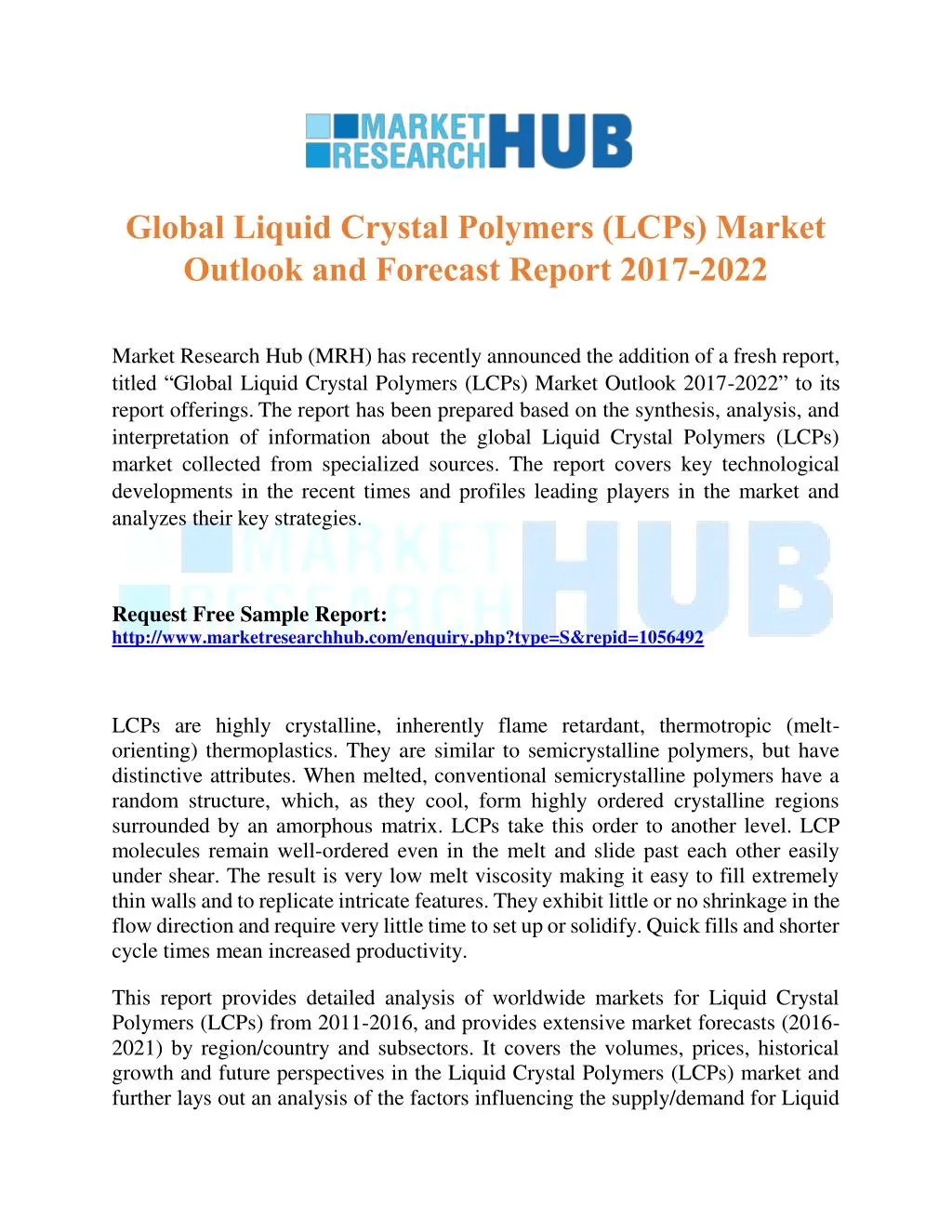 global liquid crystal polymers lcps market
