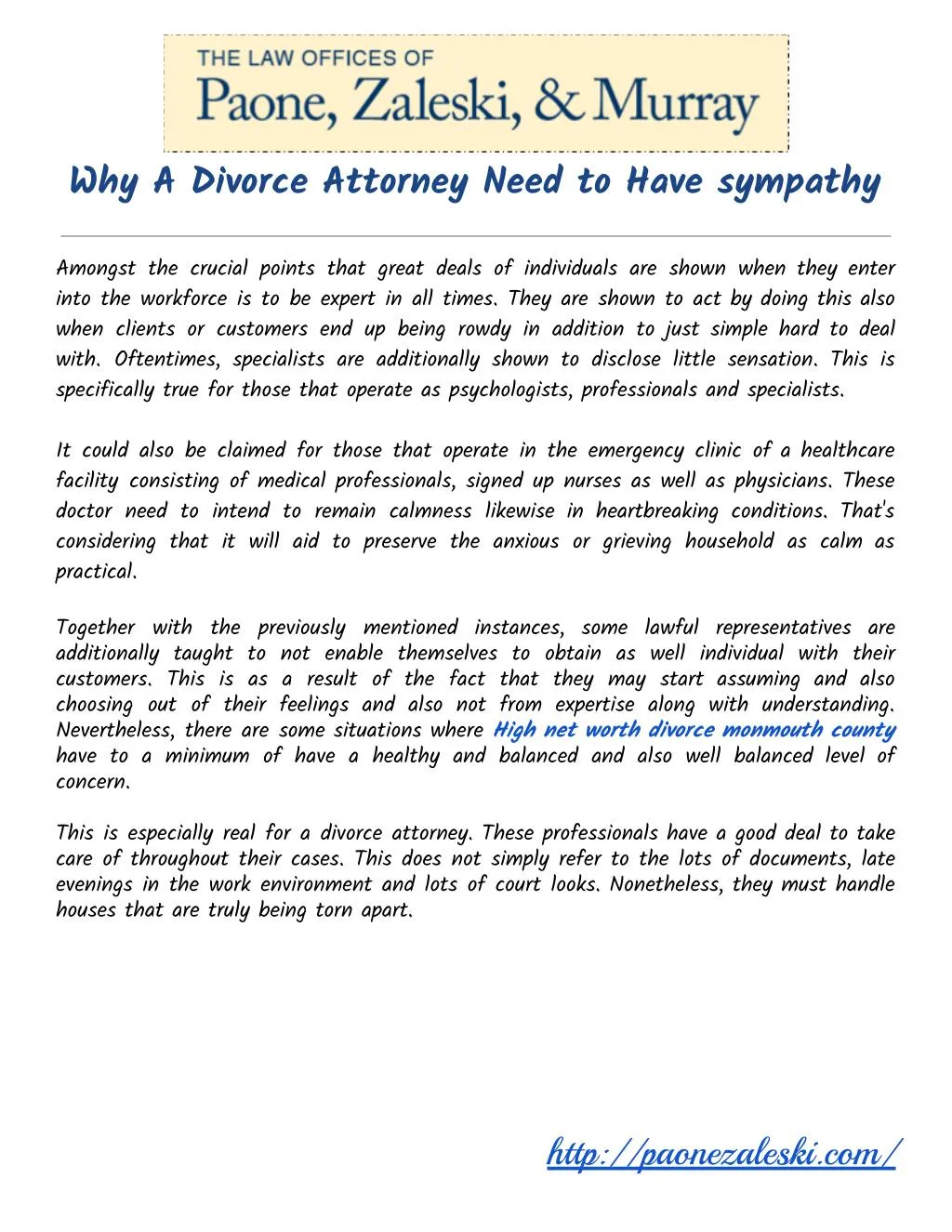 why a divorce attorney need to have sympathy