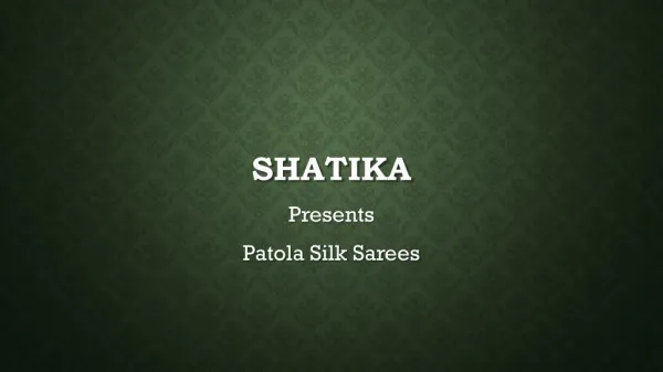 Ikat Patola Silk Sarees Online