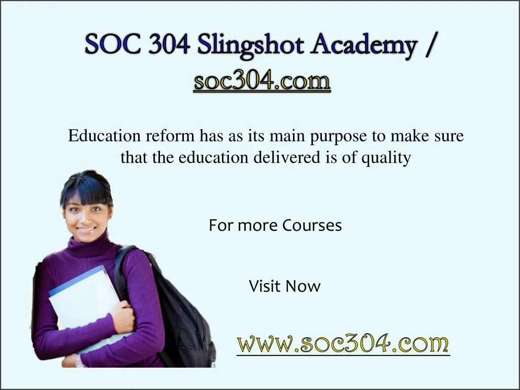 soc 304 slingshot academy soc304 com