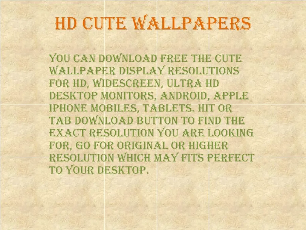hd cute wallpapers