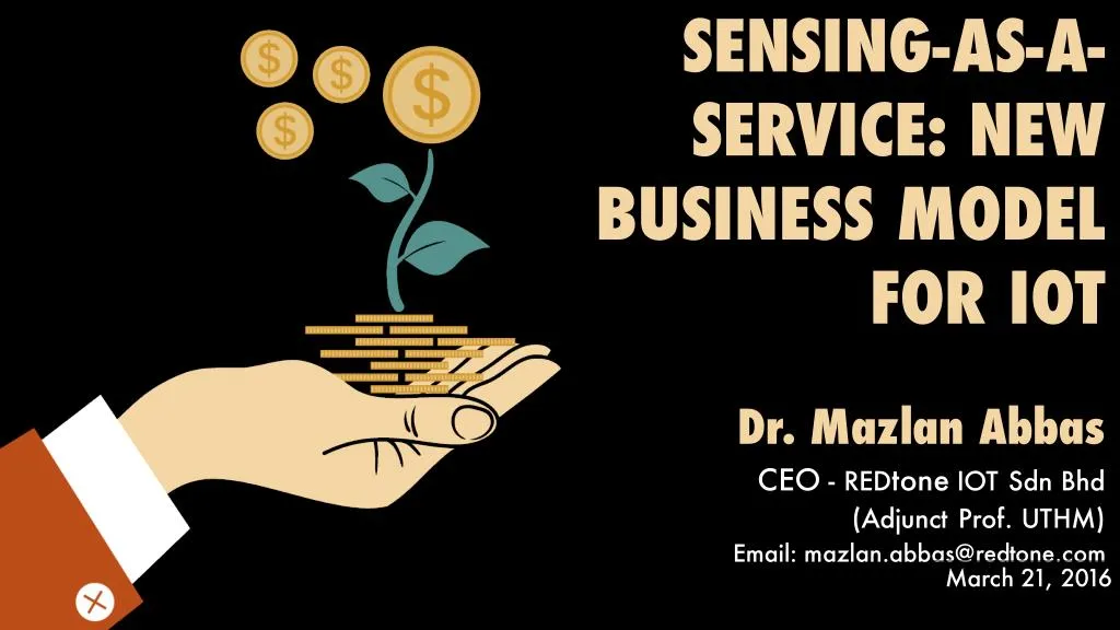 sensing as a service new business model