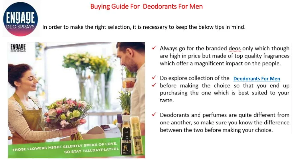 buying guide f or deodorants for men