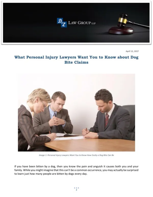 What Personal Injury Lawyers Want You to Know about Dog Bite Claims