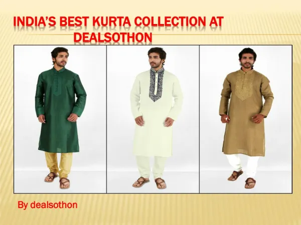 India’s best kurta collection at dealsothon