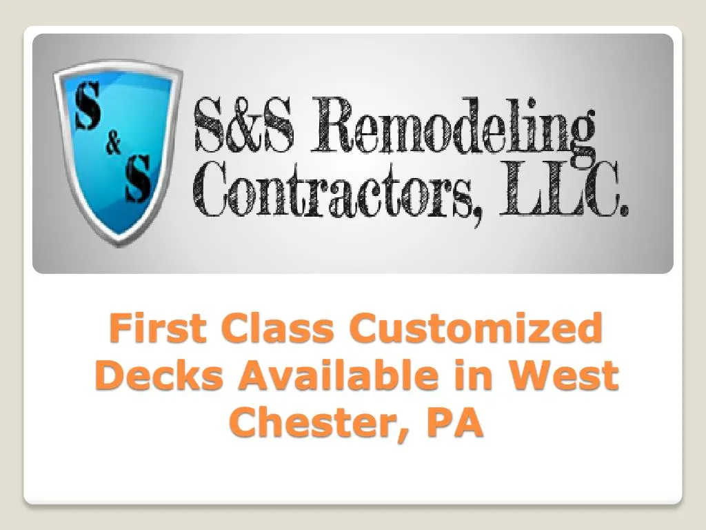 first class customized decks available in west chester pa