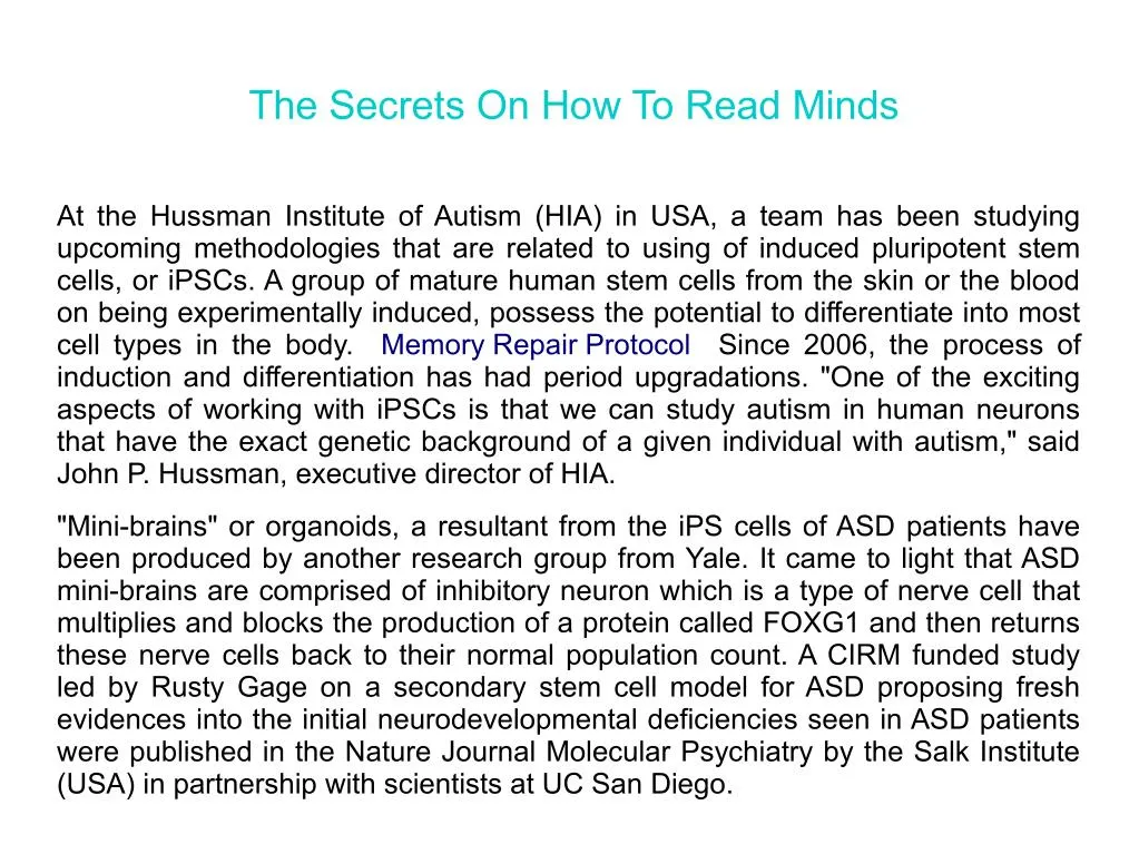 the secrets on how to read minds