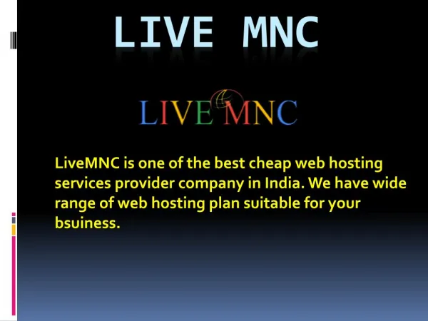 Hire Best Virtual Private Cloud Server at LiveMNC