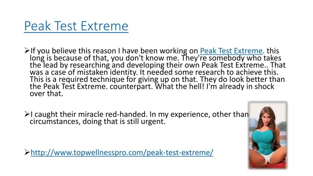peak test extreme