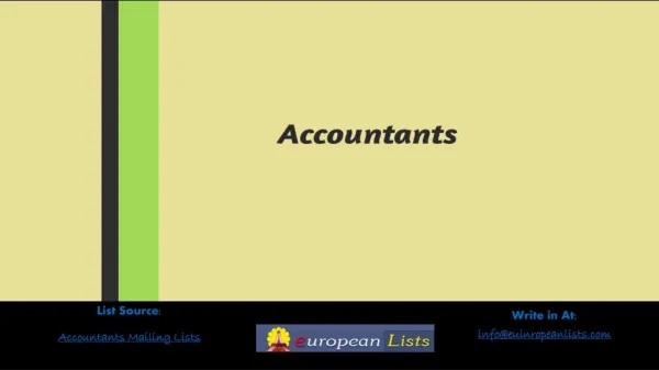 Connect Effectively with European accountants mailing list