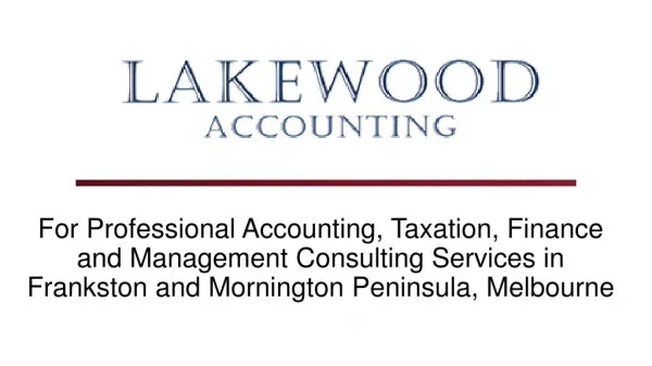 Accounting & Bookkeeping services in Frankston and Mornington Peninsula, Melbourne