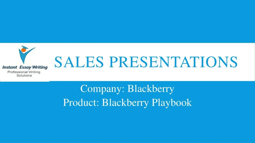 sales presentations