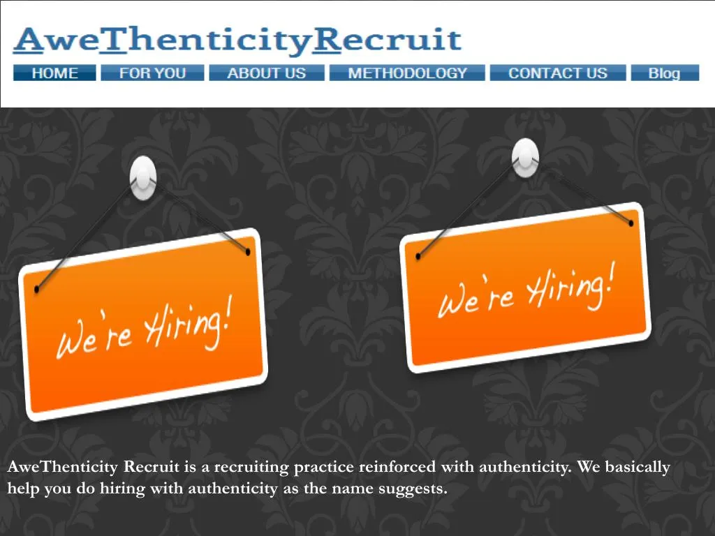 awethenticity recruit is a recruiting practice