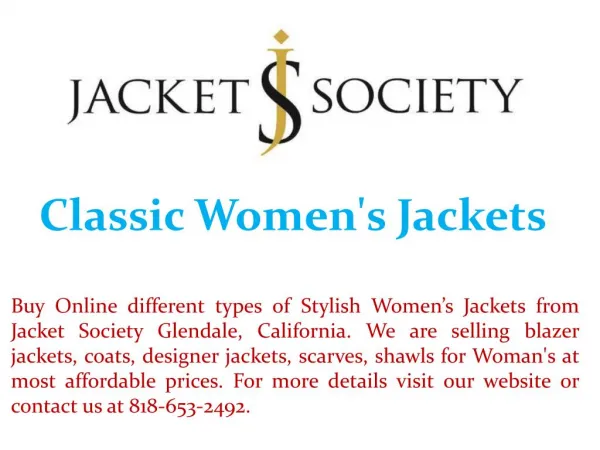 Classic Women's Jackets