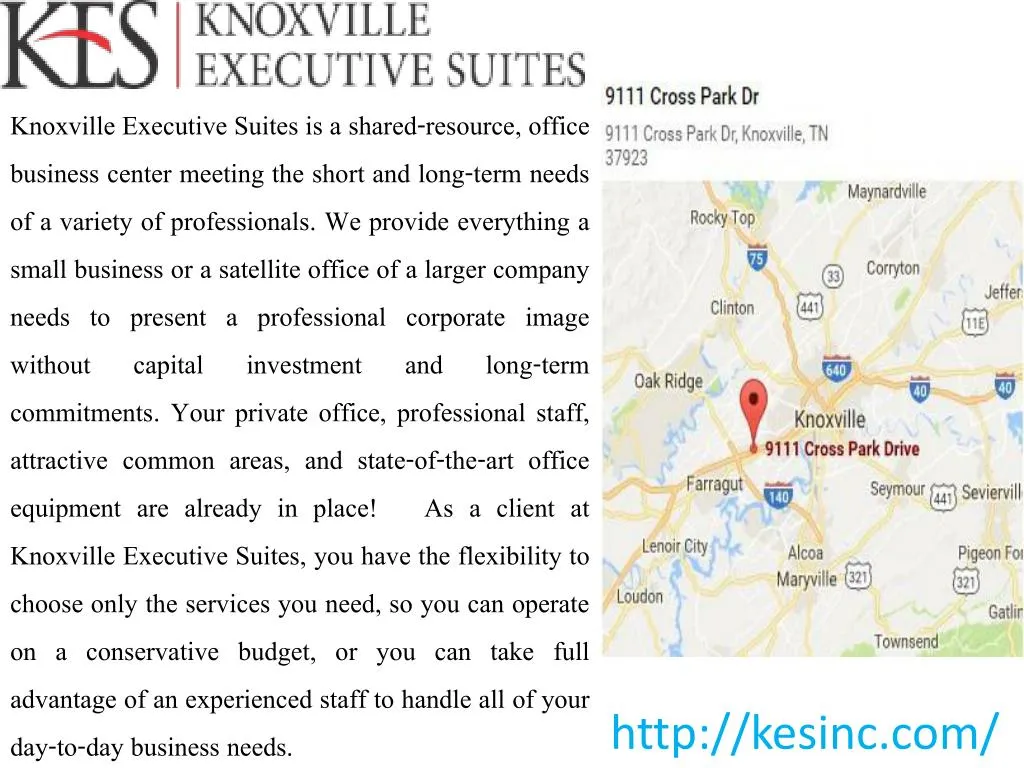 knoxville executive suites is a shared resource