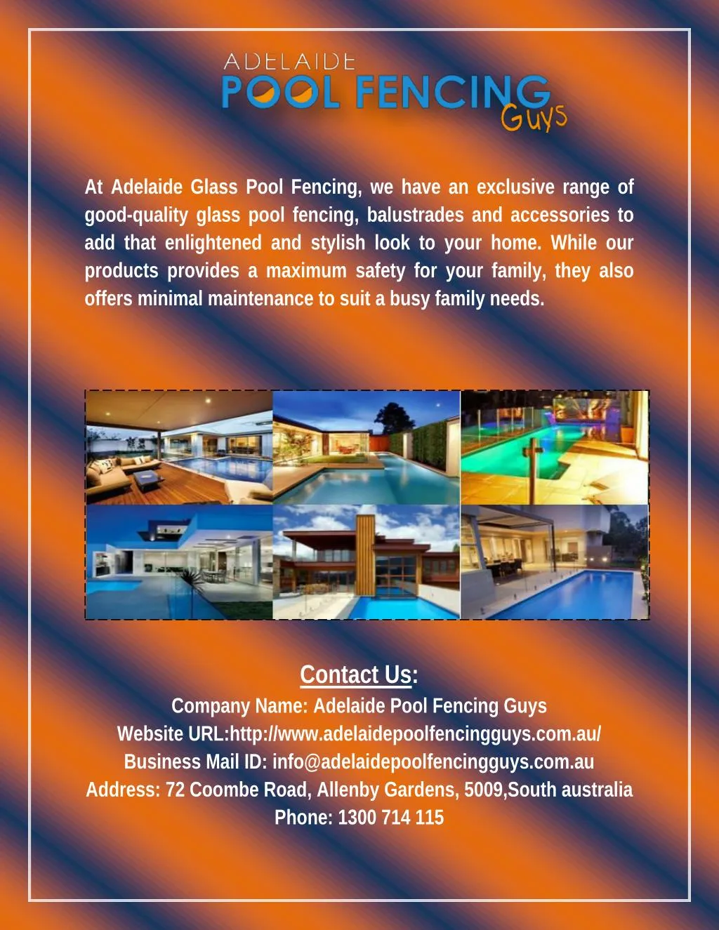 at adelaide glass pool fencing we have