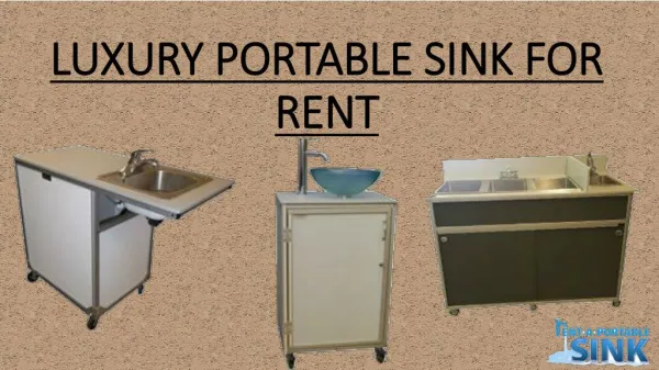 Luxury Portable Sink For Rent