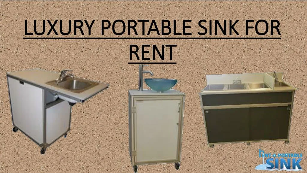 luxury portable sink for rent