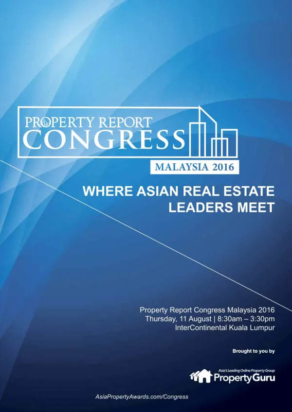 Property Report Congress Malaysia 2016