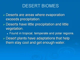 DESERT BIOMES - slide 1