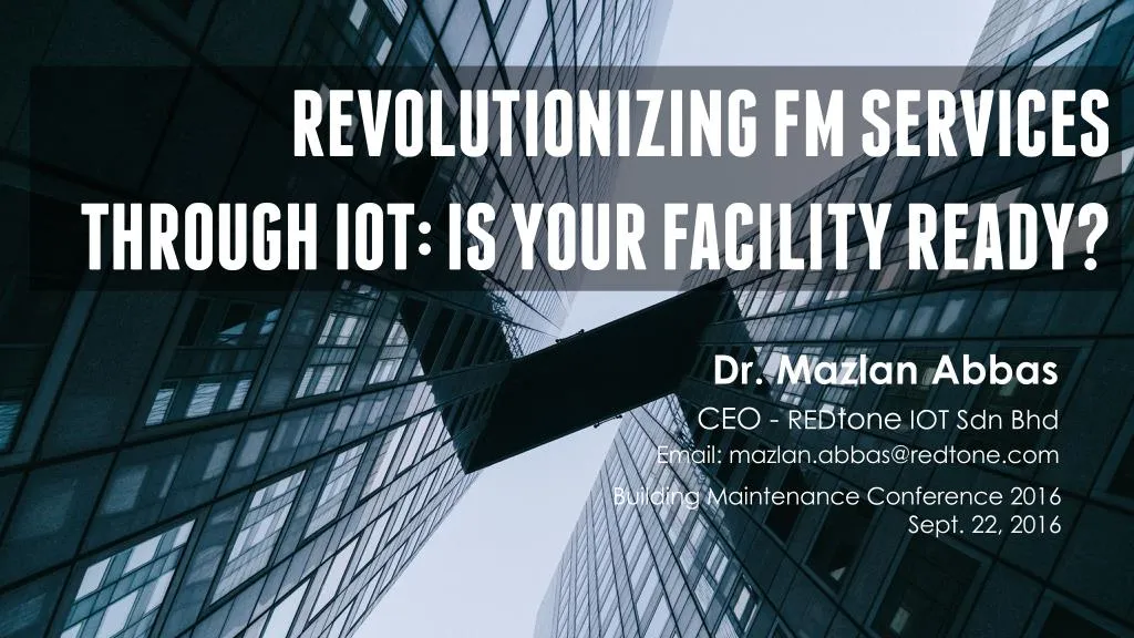 revolutionizing fm services through iot is your