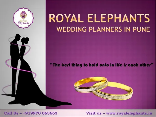 Wedding planners in Pune-Royal Elephants Pune