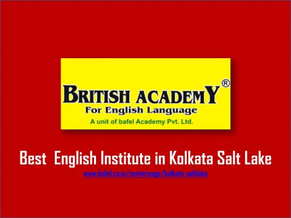 Best English Institute Salt Lake, Kolkata