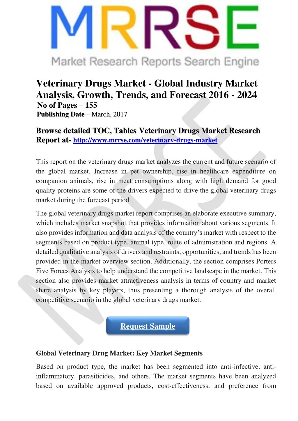 veterinary drugs market global industry market