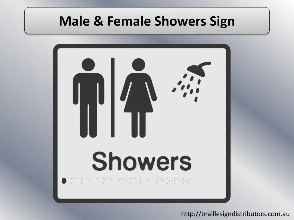 male female showers sign