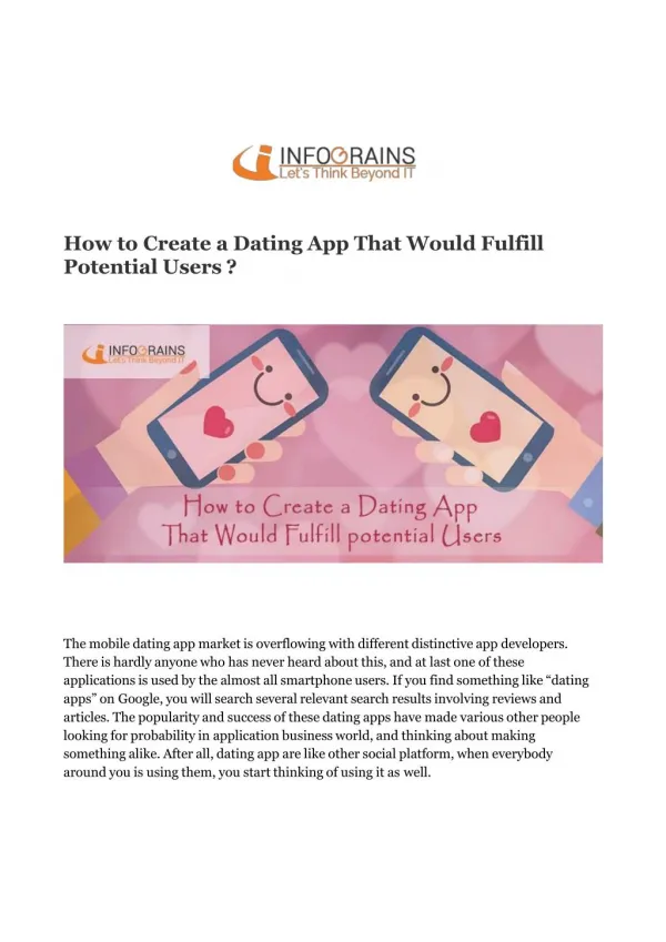 How to Create a Dating App That Would Fulfill Potential Users