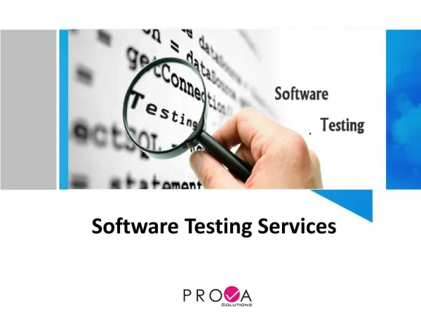 Software Testing Services - Prova Solutions