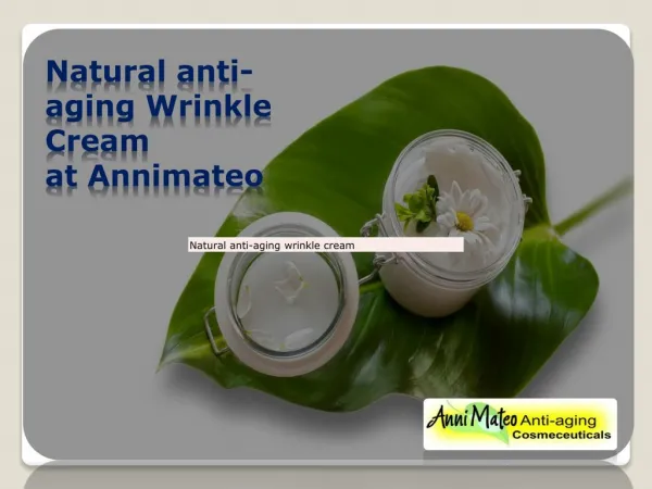 Online All-in-one anti-aging cream from Annimateo