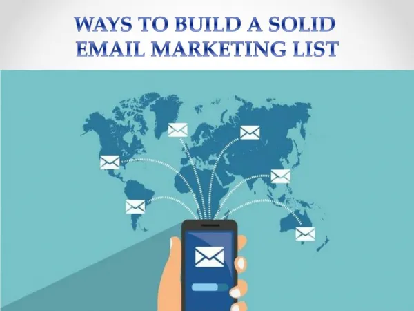 Ways to Build a Solid Email Marketing List