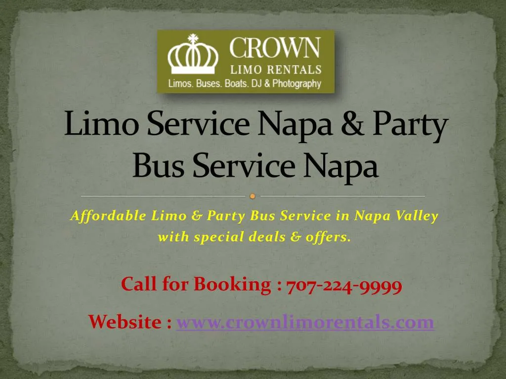 limo service napa party bus service napa