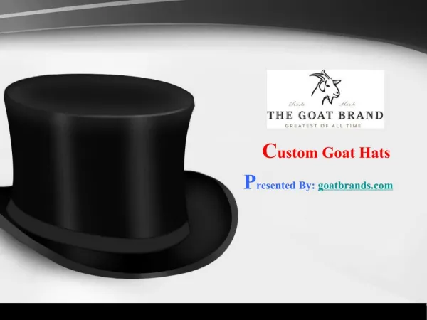 Custom Goat Hats