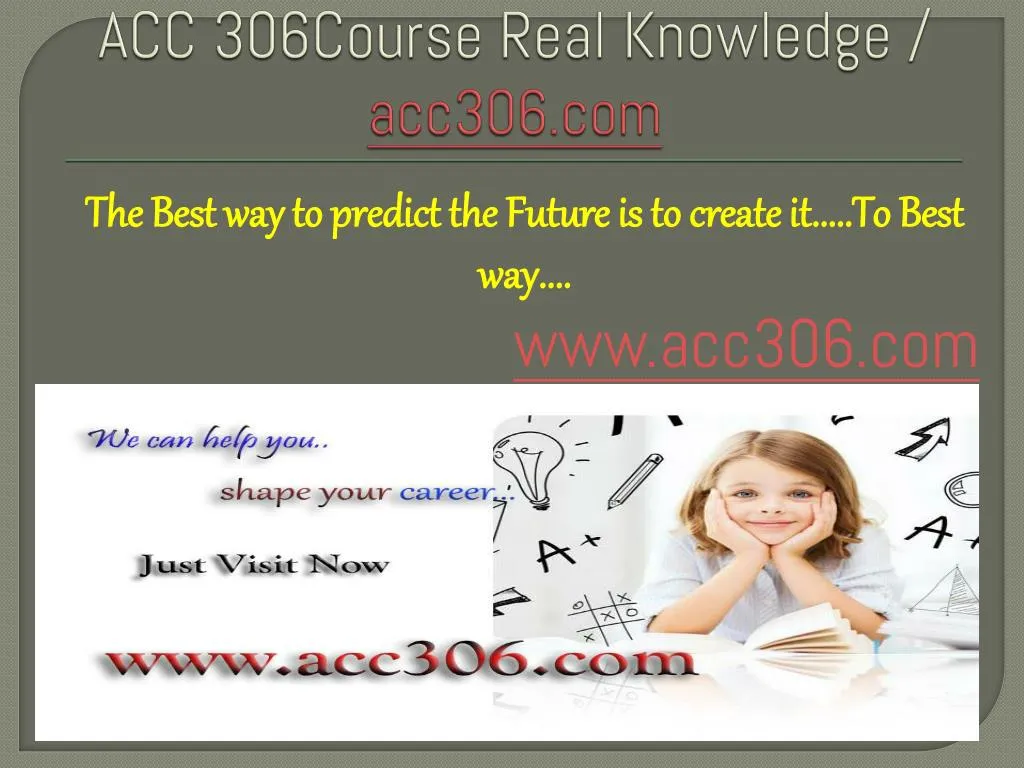 acc 306course real knowledge acc306 com