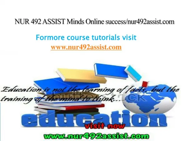 NUR 492 ASSIST Minds Online success/nur492assist.com