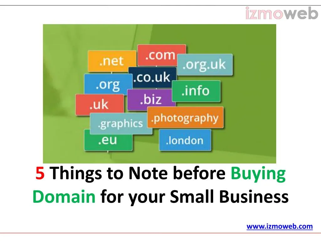 5 things to note before buying domain for your small business