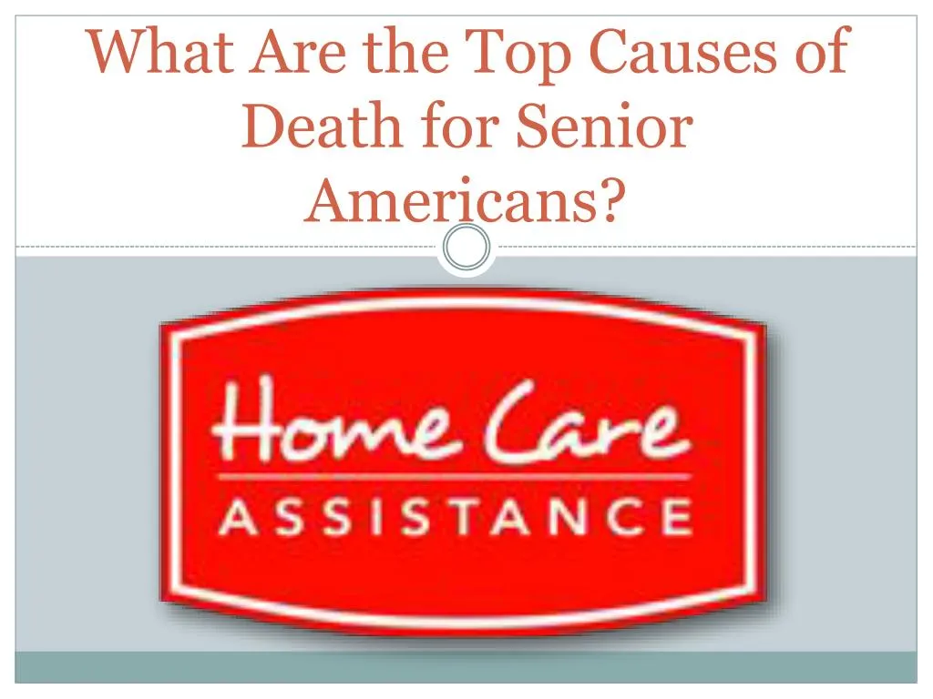 what are the top causes of death for senior americans