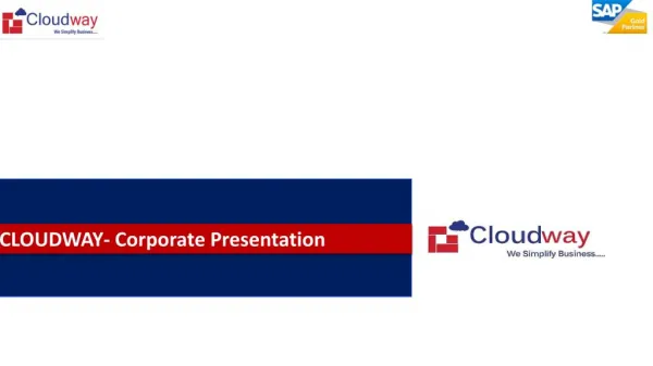 CLOUDWAY- Corporate Presentation