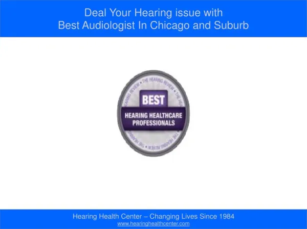 Best Audiologist in Chicago