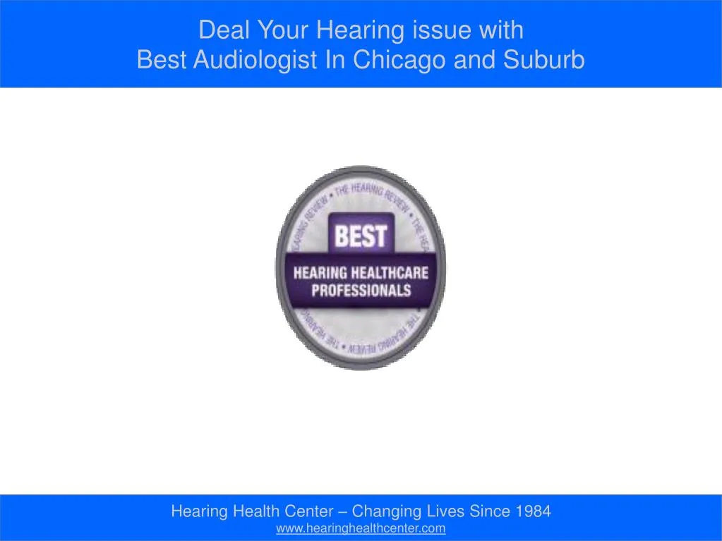 deal your hearing issue with best audiologist