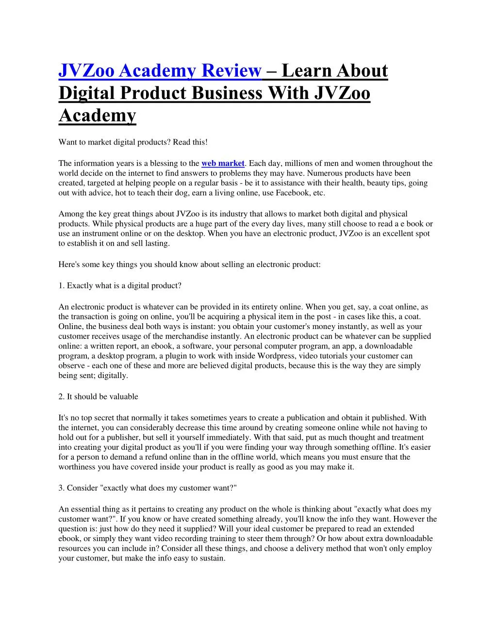 jvzoo academy review learn about digital product