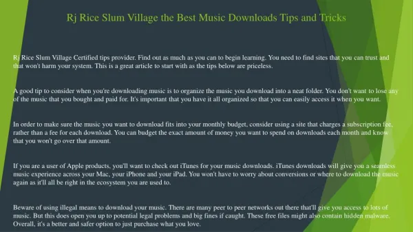 Rj Rice Slum Village Rock Out on The Guitar with These Tips and Tricks