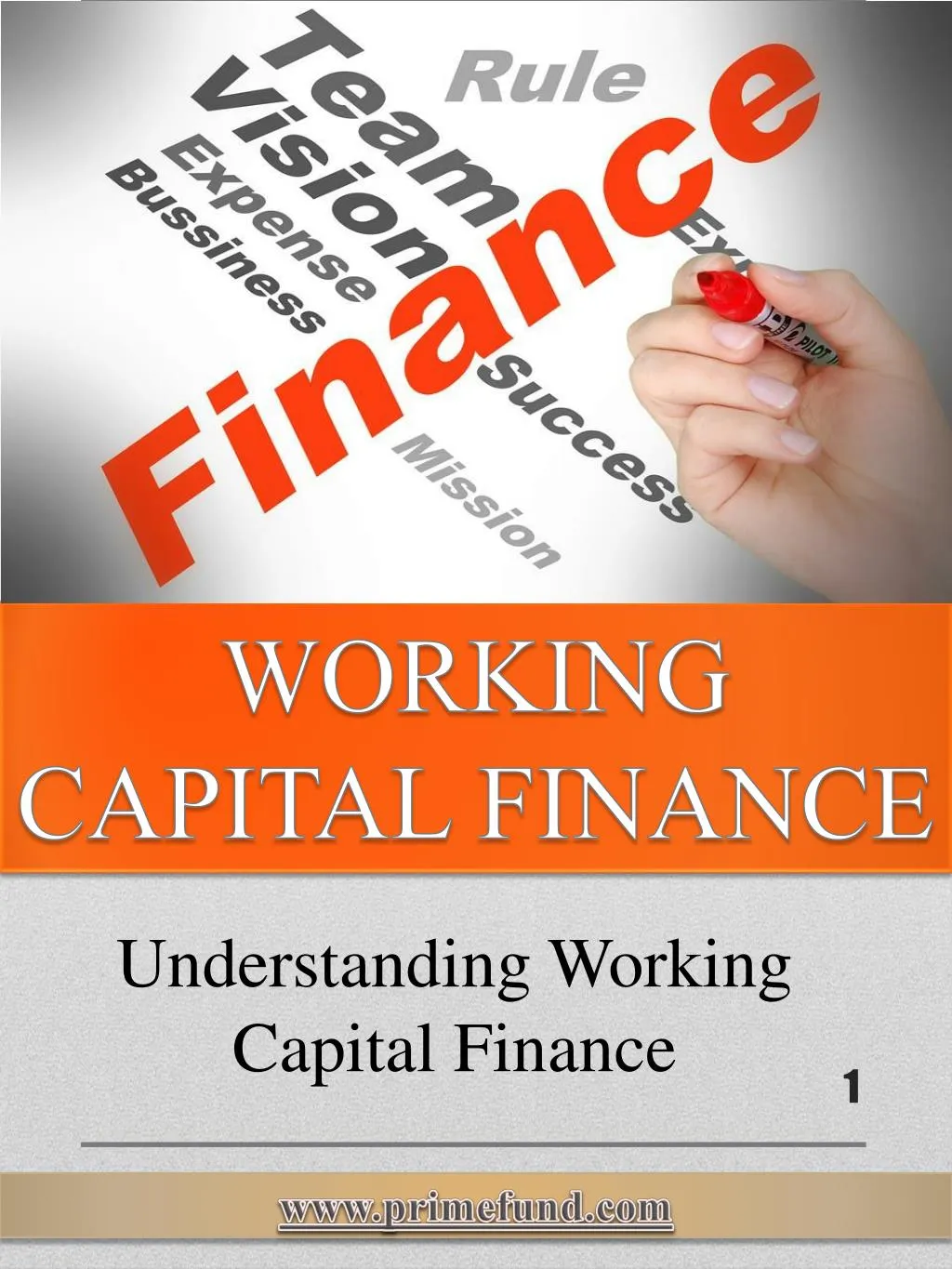 working capital finance