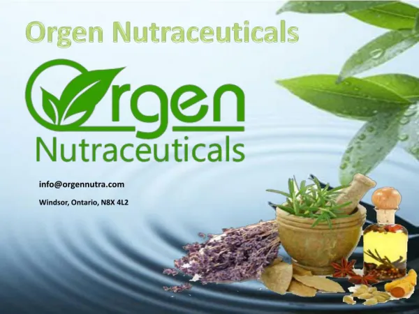 Ayurvedic Products Canada - Orgen Nutraceuticals