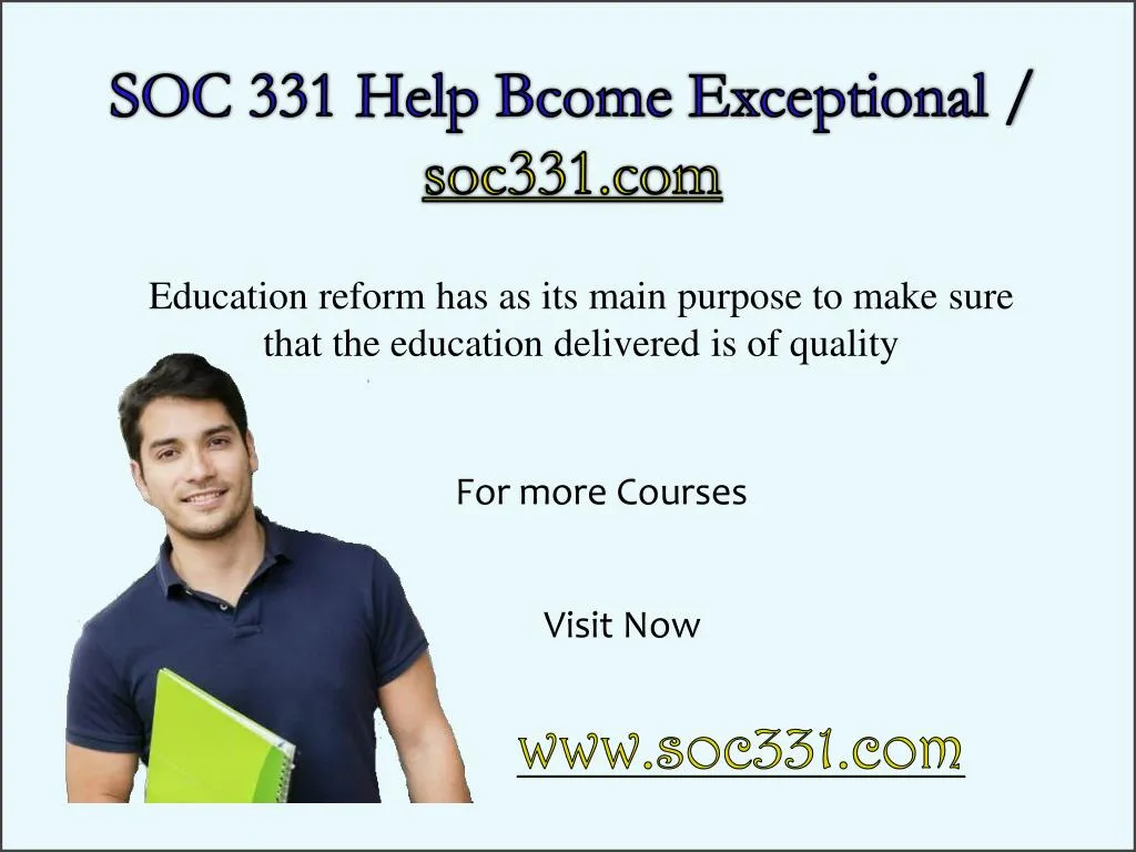 soc 331 help bcome exceptional soc331 com