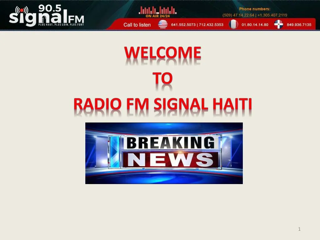 welcome to radio fm signal haiti