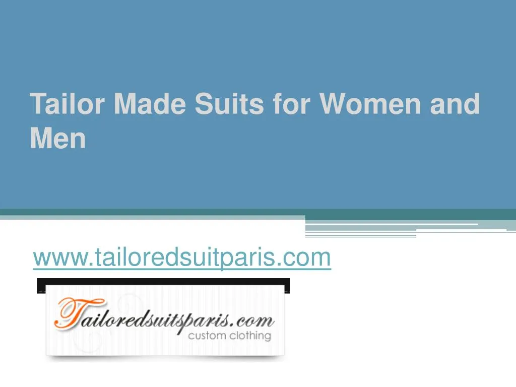 tailor made suits for women and men