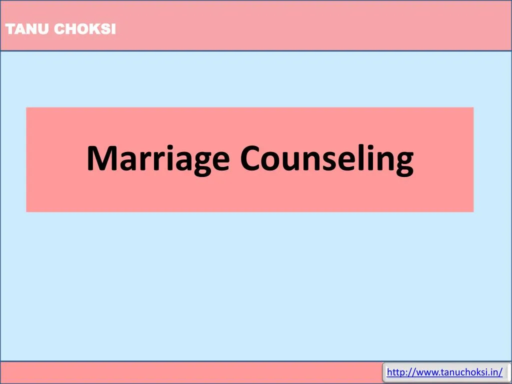 marriage counseling